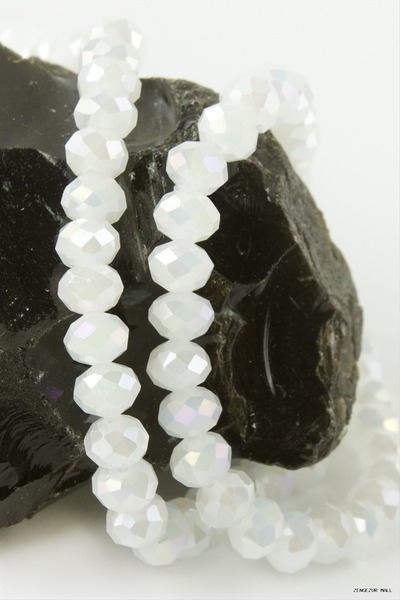 ZERO LAND Zngzrmll Colorful Crystal String Stone 8 (53510) mm White