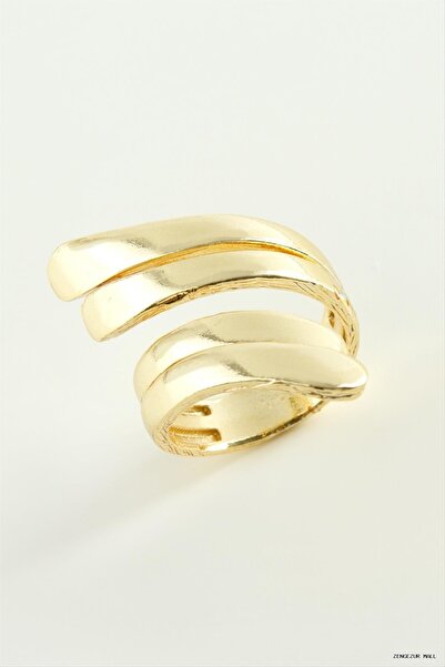 ZERO LAND Zngzrmll Leaf Metal (55436) Ring Yellow