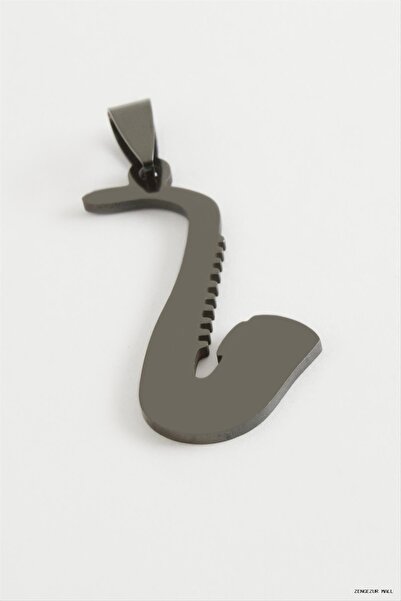 ZERO LAND Zngzrmll Oval Steel Pendant 3.5 (61449) cm Black