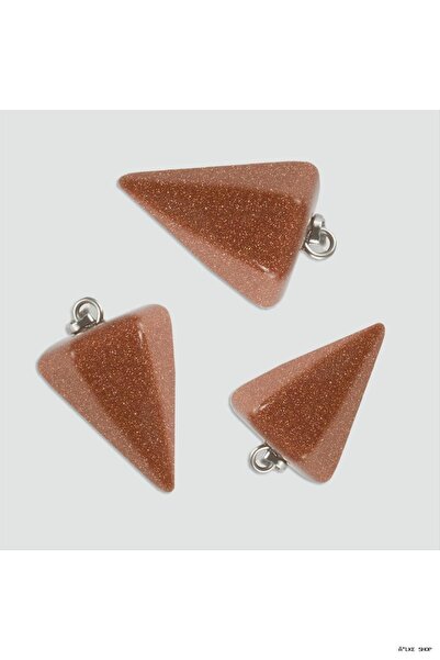 ZERO LAND Ilkestor Coffee Star Pandül Natural Stone Necklace (62514) Brown Tip
