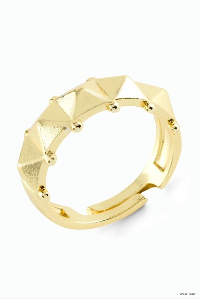 ZERO LAND Ilkestor Baklava Metal (55947) Ring Yellow
