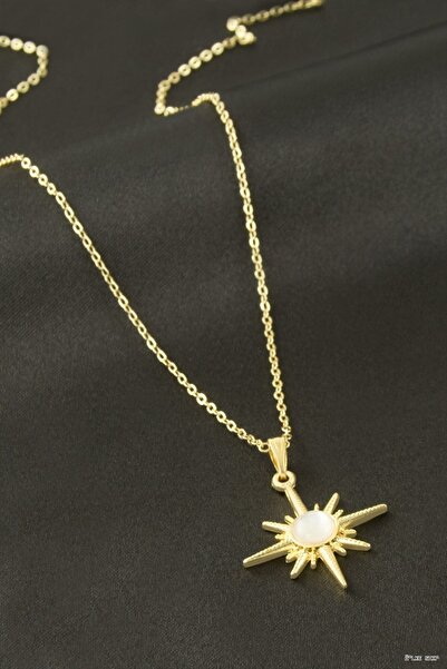 ZERO LAND Ilkestor Star Stone Pendant (64230) Necklace Yellow