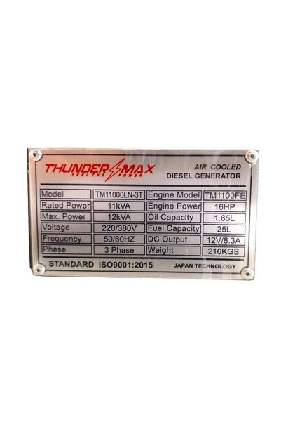Thunder 12kva diesel generator Silent type 220V&380V equal power