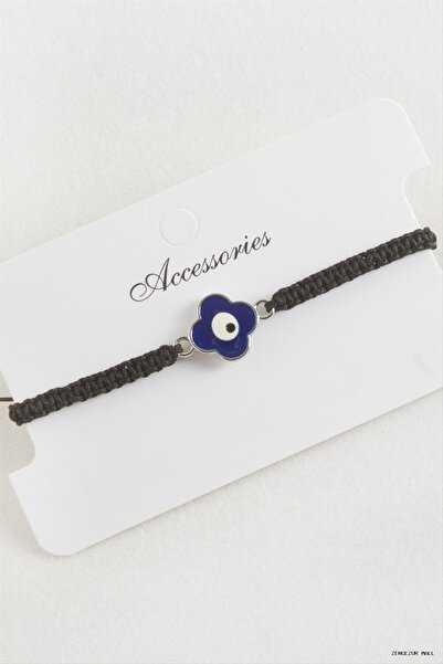 ZERO LAND Zngzrmll Floral Macrame Braided (54930) Bracelet Black