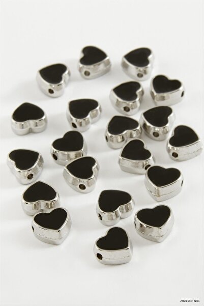 ZERO LAND Zngzrmll Heart Enamel Bracelet and Pendant Horse 1 (55444) Piece Black