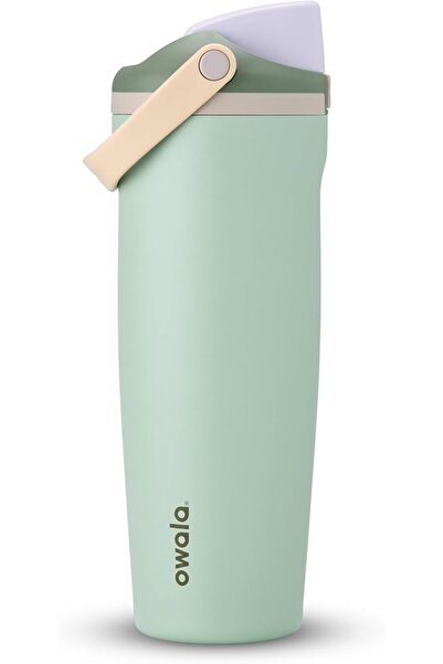 owala 30oz Insulated Stainless Steel Tumbler with Carry Handle Dual Sip & Str...