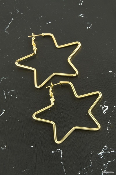 ZERO LAND Zngzrmll Star Tr Earrings 5 (61614) cm Yellow