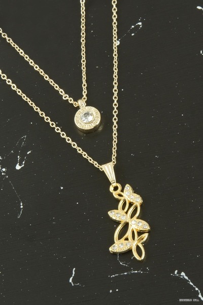 ZERO LAND Zngzrmll New Season Double (62144) Necklace Yellow