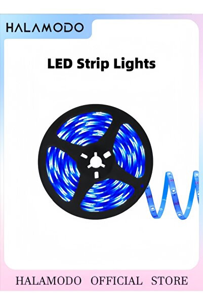 HALAMODO RGB LED Strip Lights with Remote Controller Dimmable Colour-changing...