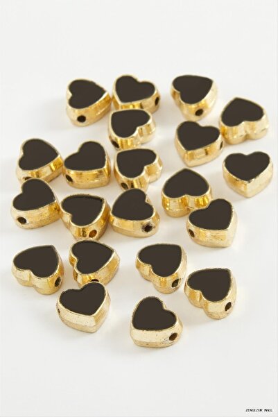ZERO LAND Zngzrmll Heart Enamel Bracelet and Pendant Horse 1 (55452) Piece Black