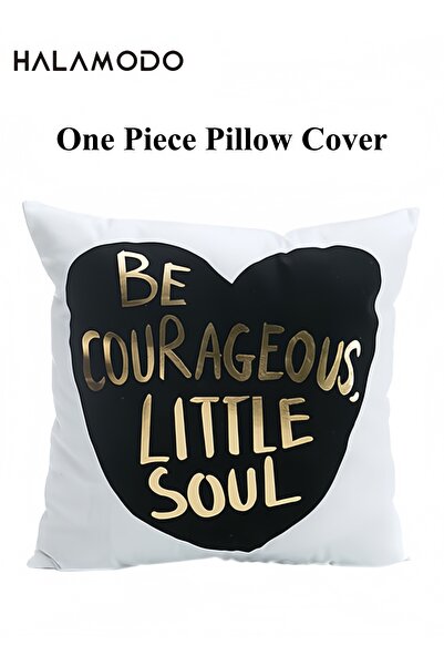 HALAMODO غطاء وسادة بتصميم "Be Courageous Little Soul" مع تاج زخرفي، هدايا را...