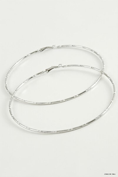 ZERO LAND Zngzrmll Dotted Metal Hoop Earrings (55908) 8-9-10 cm