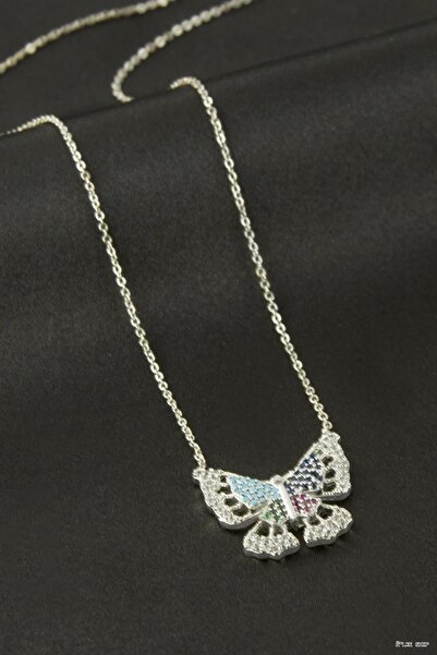 ZERO LAND Ilkestor Zircon Stone Necklace (64341) Silver Color