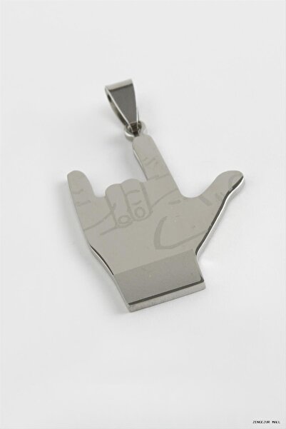 ZERO LAND Zngzrmll Rocky Sign of the Zodiac Steel Pendant 3.5cm (61457) Silve...