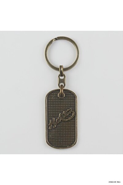 ZERO LAND Zngzrmll Ataturk Signed Figured Metal (60358) Keychain Antique