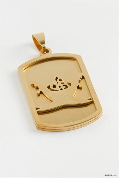 ZERO LAND Zngzrmll Zulfiqar Steel Pendant 4 (60413) cm Yellow