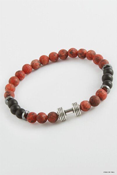 ZERO LAND Zngzrmll Ceyt Onix Natural Stone (61652) Bracelet Red