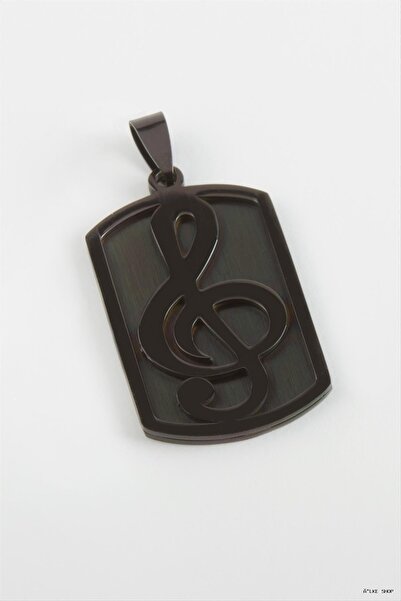 ZERO LAND Ilkestor Sol Note Steel Pendant 2.5X4 (71855) cm Black
