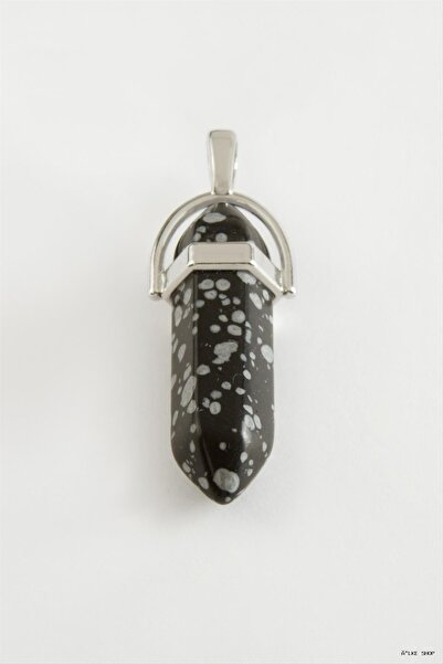 ZERO LAND Ilkestor Obsidian Point Pendant (71740) Black Tip