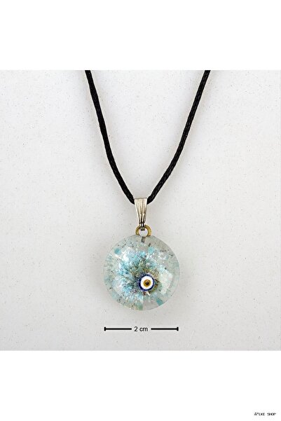 ZERO LAND Ilkestor Nazarlı Glass (72737) Necklace Black