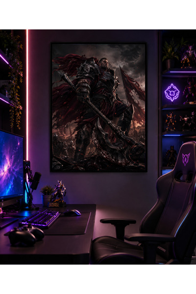 Miutic Print Studio Tablou Gaming League of Legends – Darius, Generalul Noxia...