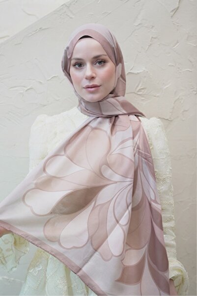YILDIZ SCARFS Magnolia Pattern Voile Soft Shawl
