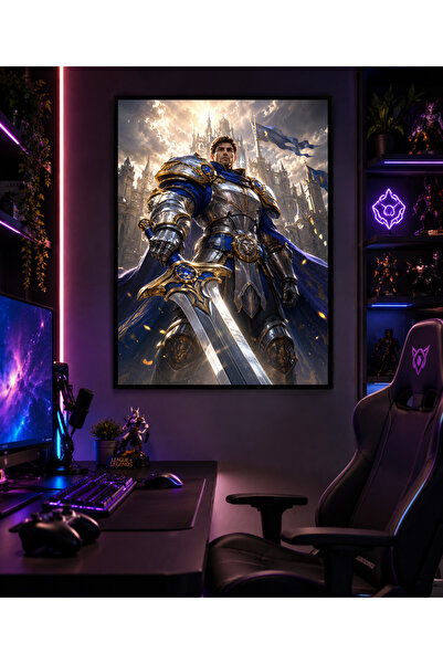 Miutic Print Studio Tablou Gaming League of Legends – Garen, Puterea Demaciei...