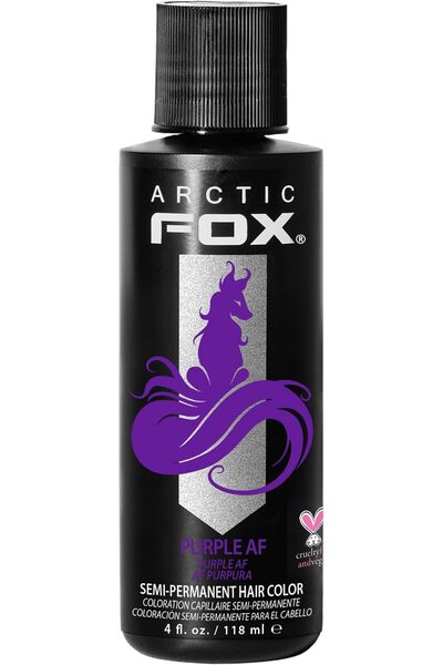 ARCTIC FOX Vegan Semi-Permanent Hair Dye - (4 fl oz, Purple AF color)