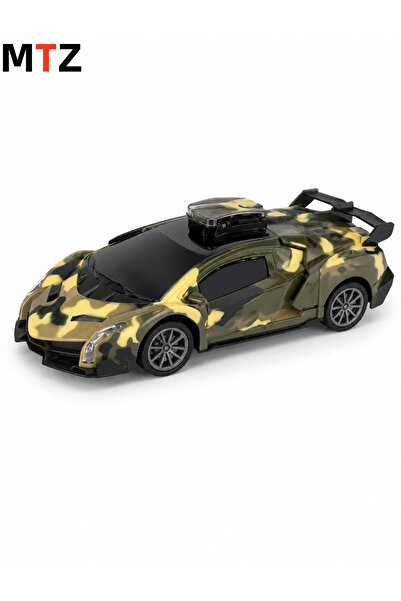 mtz Remote Control Camouflage Sports Car with One-Button Door Opening, Pop-Up...