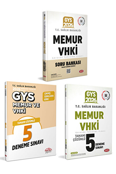 Data Yayınları Editör 2026 GYS Sağlık Bakanlığı Memur ve vhki Görevde Yükselm...