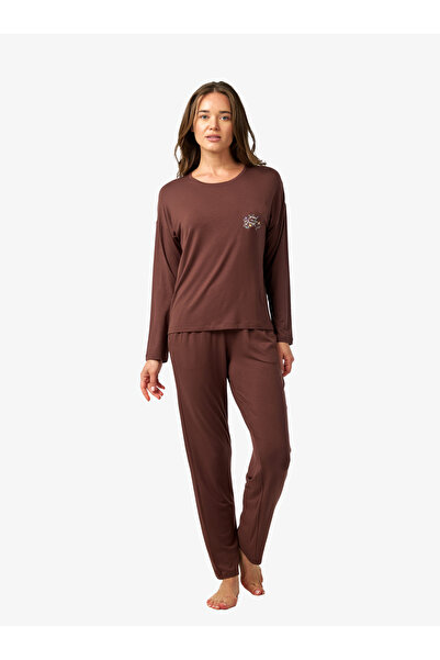 Blackspade Kadın Pijama Takımı 52280 - Kahverengi