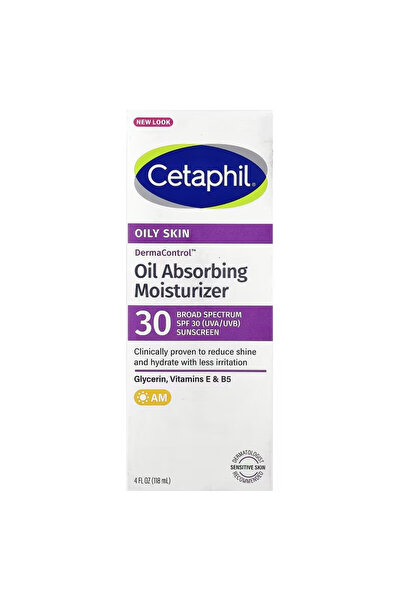 Cetaphil ديرماكونترول مرطب ماص للزيوت مع عامل حماية من الشمس 30، للبشرة الحسا...