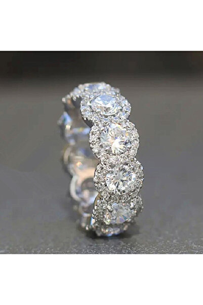 Choice4 8 Q154 Huitan Sparkling Cubic Zirconia Promise Rings for Women Weddin...