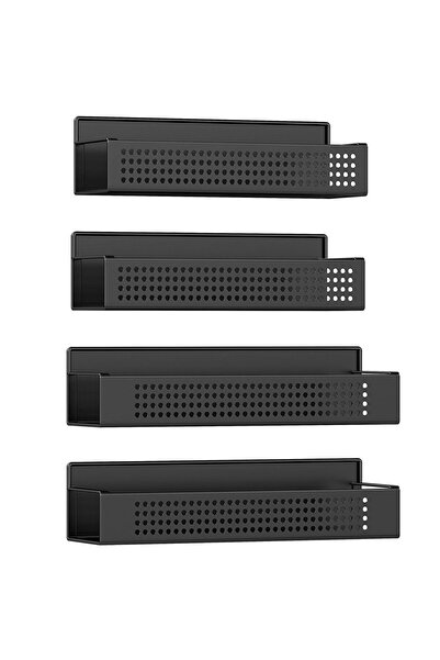 SONGMICS Set de 4 suporturi metalice pentru condimente, fără găurire, magneti...