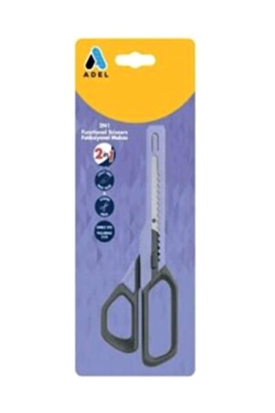 Adel Fonksiyonel Makas Maket Bıçağı 2İn1