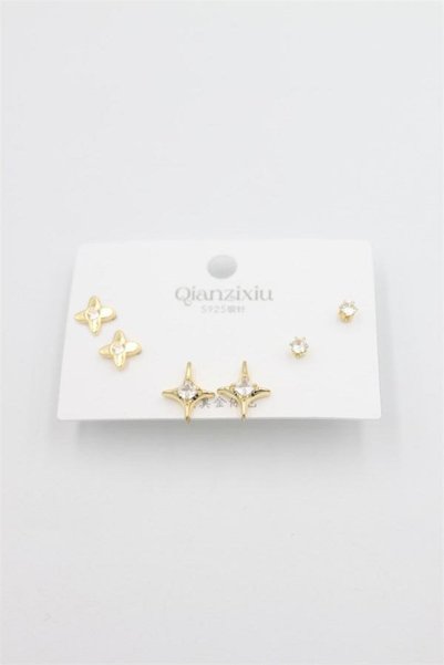 Ethab Ticaret Glb-stl41414 multi-set earrings - gold