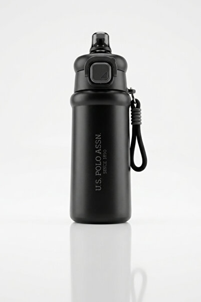 U.S. Polo Assn. Unisex Water Bottle with Lid and Strap for Sports, School, Da...