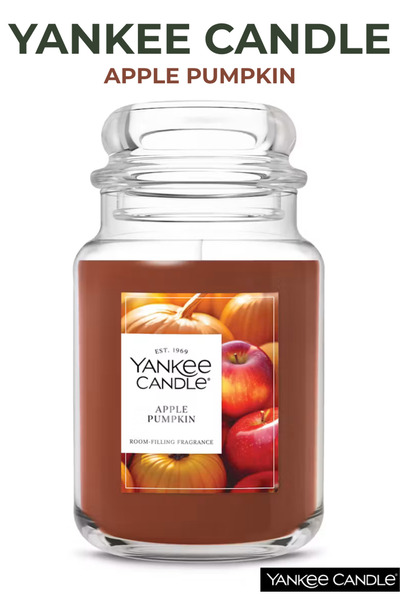 Yankee Candle Elma Balkabağı Kokulu Mum - 623 g (22 oz) - Elma Aromalı Büyük ...