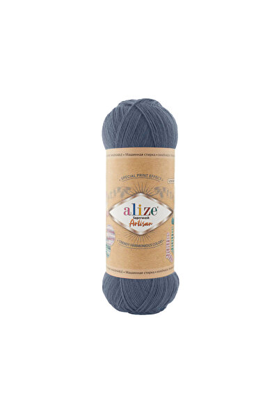 Alize Superwash Artsisan El Örgü İpi -370- %75 Yün %25Polyamid 100gr-420metre
