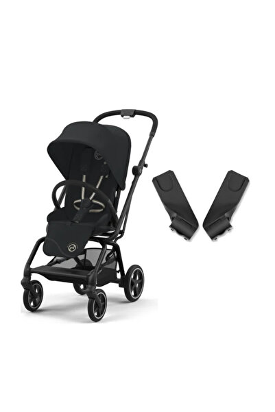 Cybex Eezy S Twist+2 360° | Magic Black + Ana Kucağı Adaptörü