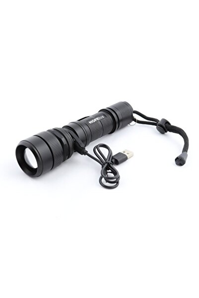 OEM Hoff rechargeable LED flashlight, 10W, 1000 lm, 5 lighting modes