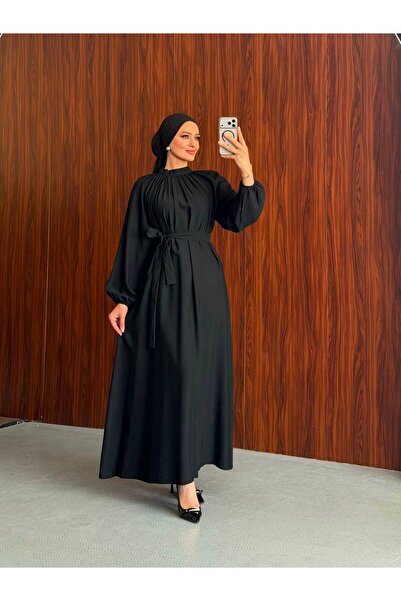 hefa moda TESETTÜR SALAŞ VE RAHAT KALIP PİLELİ ÇİLEK ELBİSE