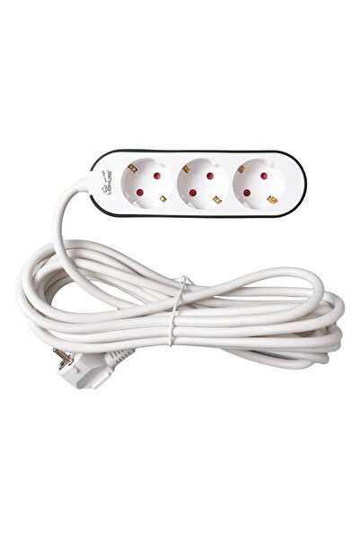 OEM Lohuis extension cord, 3 sockets, 5 m, 3500 W, 3 x 1.5 mmp, safety contac...