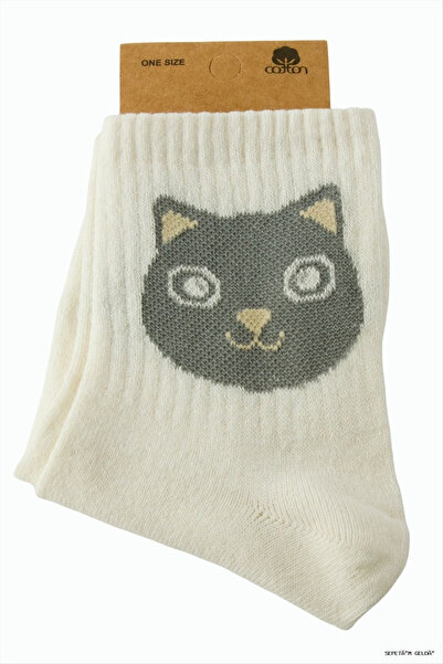 ZERO LAND Spt-Gld College Socks (102652) 8X28 Cream