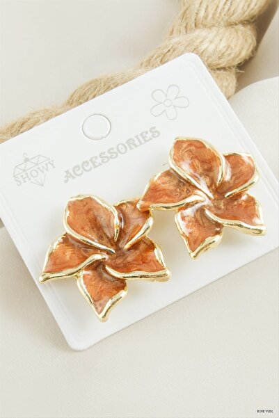 ZERO LAND Stbrycel Flower Enamel (95255) Earring Tile
