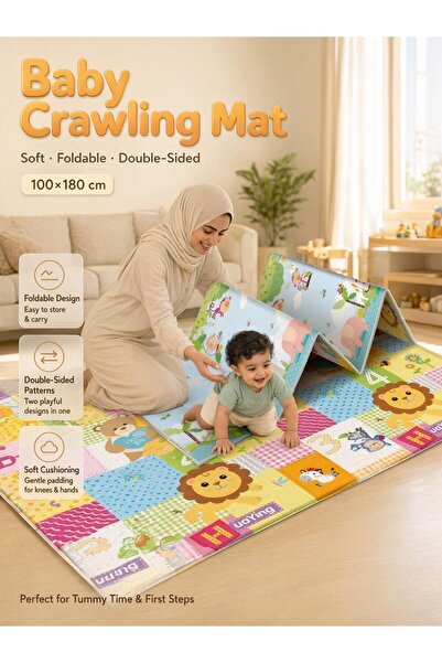 Generic Large waterproof soft baby play mat, baby floor mat, foldable baby pl...