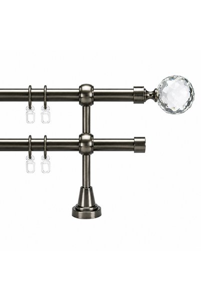 CasaRossaTextil Casa Rossa | Galerie Metalică Dublă 160cm - Nr07 | 19/25 mm |...