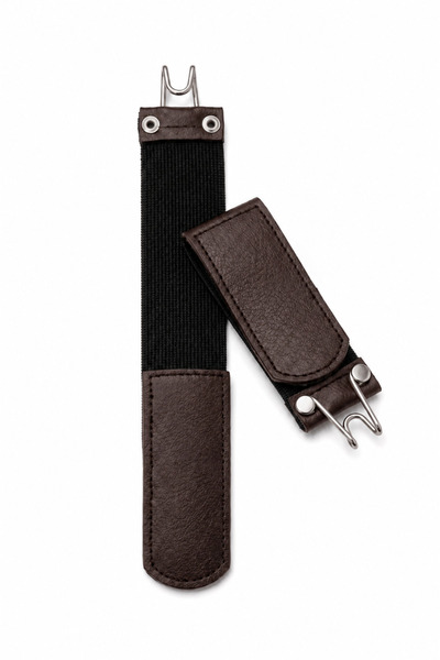 Livize 2-Piece Brown Hooked Flexible Belt Alternative Elastic Belt Attached t...