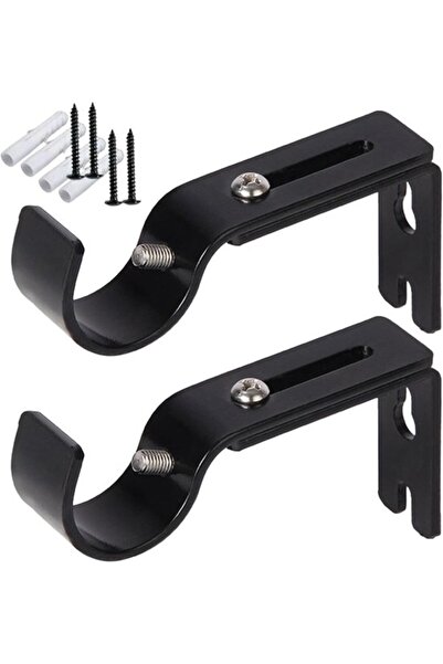 Morvena Picks Cârlige metalice pentru bara de perdea - pachet de 2, montabile...