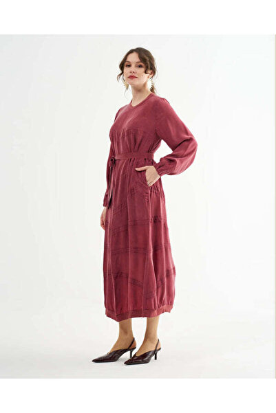 MissWhence Elegant Belted Maxi Dress for Women